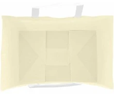Popieriniai maišeliai 250vnt. su rankenomis geltonos 32x22x28cm
