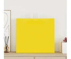 Popieriniai maišeliai 250vnt. su rankenomis geltonos 54x15x49cm