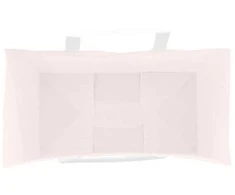 Popieriniai maišeliai 250vnt. su rankenomis, rožinis 21x11x36cm