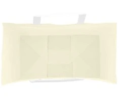 Popieriniai maišeliai 250vnt. su rankenomis geltonos 15x8x21 cm