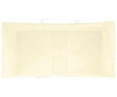Popieriniai maišeliai 250vnt. su rankenomis geltonos 32x17x44cm