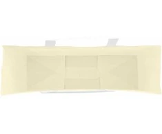 Popieriniai maišeliai 250vnt. su rankenomis geltonos 54x15x49cm