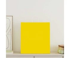 Popieriniai maišeliai 250vnt. su rankenomis geltonos 45x17x48cm