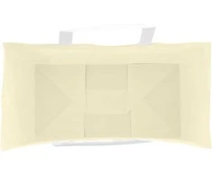 Popieriniai maišeliai 250vnt. su rankenomis geltonos 32x17x25cm