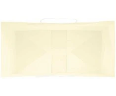Popieriniai maišeliai 50vnt. su rankenomis, geltonos 32x17x25cm
