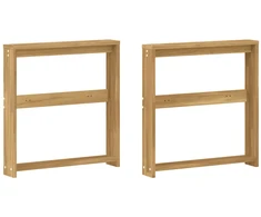 Porankiai 2 pcs Balta 58,5 x 10 x 61 cm Kietos akacijos mediena