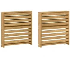 Porankiai 2 pcs Balta 58,5 x 10 x 61 cm Kietos akacijos mediena
