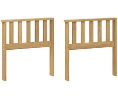 Porankiai 2 pcs Balta 60 x 6 x 61 cm Kietos akacijos mediena