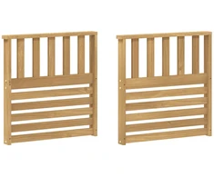 Porankiai 2 pcs Balta 60 x 6 x 61 cm Kietos akacijos mediena