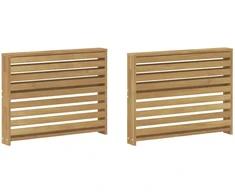 Porankiai 2 pcs Balta 78,5 x 10 x 61 cm Kietos akacijos mediena