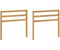 Porankiai 2 pcs Balta 79 x 4 x 73 cm Kietos akacijos mediena