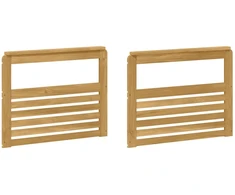 Porankiai 2 pcs Balta 79 x 6 x 61 cm Kietos akacijos mediena