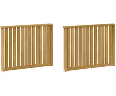 Porankiai 2 pcs Balta 80 x 6 x 61 cm Kietos akacijos mediena