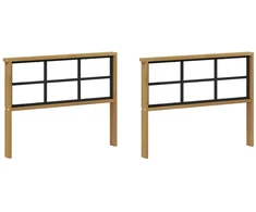 Porankiai 2 pcs Balta 80 x 6 x 61 cm Kietos akacijos mediena