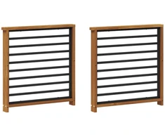 Porankis 2 pcs Natūrali 60 x 6 x 61 cm Kietos akacijos mediena