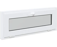 Požeminio lango RISOR 100 x 40 cm PVC ir stiklas Balta