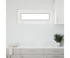 Požeminio lango RISOR 100 x 40 cm PVC ir stiklas Balta