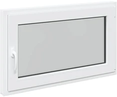 Požeminio lango RISOR 100 x 60 cm PVC ir stiklas Balta