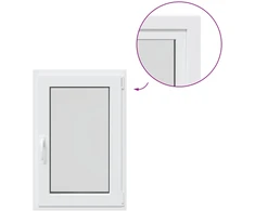 Požeminio lango RISOR 50 x 100 cm PVC ir stiklas