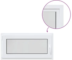 Požeminio lango RISOR 50 x 55 cm PVC ir stiklas