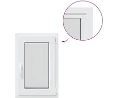 Požeminio lango RISOR 50 x 80 cm PVC ir stiklas
