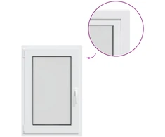 Požeminio lango RISOR 50 x 90 cm PVC ir stiklas