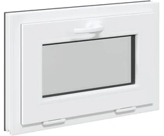 Požeminio lango RISOR 60 x 40 cm PVC ir stiklas Antracito