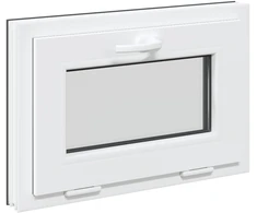 Požeminio lango RISOR 60 x 40 cm PVC ir stiklas Antracito