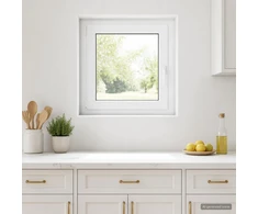 Bendras lango vidinis atspalvis baltas RISOR 70 x 70 cm