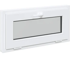 Požeminio lango RISOR 80 x 40 cm PVC ir stiklas Balta