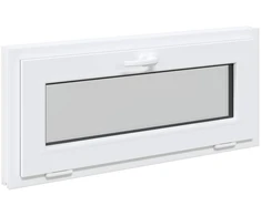 Požeminio lango RISOR 90 x 40 cm PVC ir stiklas Balta