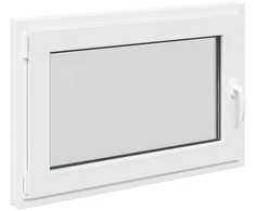 Požeminio lango RISOR 90 x 70 cm PVC ir stiklas Balta