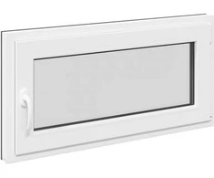 Požeminio lango RISOR 100 x 50 cm PVC ir stiklas Antracito