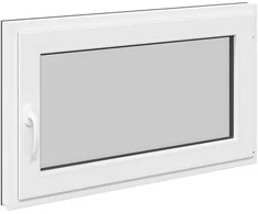 Požeminio lango RISOR 100 x 60 cm PVC ir stiklas Antracito