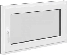 Požeminio lango RISOR 100 x 70 cm PVC ir stiklas Antracito