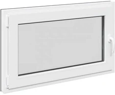 Požeminio lango RISOR 100 x 70 cm PVC ir stiklas Antracito