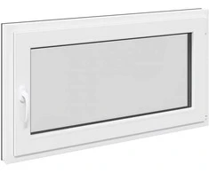 Požeminio lango RISOR 110 x 60 cm PVC ir stiklas Antracito