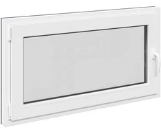 Požeminio lango RISOR 110 x 60 cm PVC ir stiklas Antracito