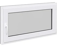 Požeminio lango RISOR 120 x 60 cm PVC ir stiklas Antracito