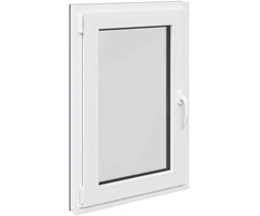 Požeminio lango RISOR 60 x 100 cm PVC ir stiklas Antracito