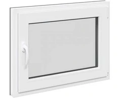 Požeminio lango RISOR 80 x 50 cm PVC ir stiklas Antracito