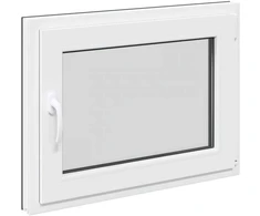 Požeminio lango RISOR 80 x 60 cm PVC ir stiklas Antracito
