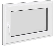 Požeminio lango RISOR 90 x 50 cm PVC ir stiklas Antracito