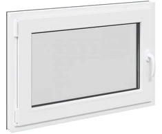 Požeminio lango RISOR 90 x 70 cm PVC ir stiklas Antracito