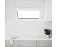 Požeminio lango RISOR 100 x 50 cm PVC ir stiklas Balta