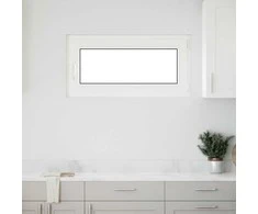 Požeminio lango RISOR 100 x 50 cm PVC ir stiklas Balta