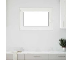 Požeminio lango RISOR 100 x 50 cm PVC ir stiklas Balta