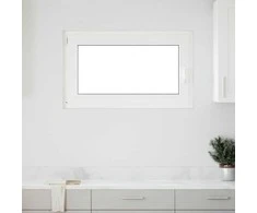 Požeminio lango RISOR 100 x 60 cm PVC ir stiklas Balta