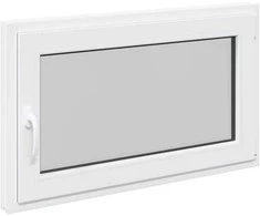 Požeminio lango RISOR 100 x 70 cm PVC ir stiklas Balta