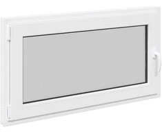 Požeminio lango RISOR 110 x 50 cm PVC ir stiklas Balta